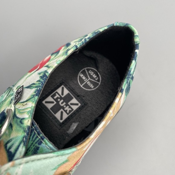 T.U.K. Tropical Floral Creepers Platform Shoes EU 36 Womens US 5 Hawaiian Mens 3 - Picture 8 of 8
